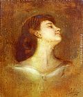 Franz von Lenbach Portrait Of A Lady In Profile painting